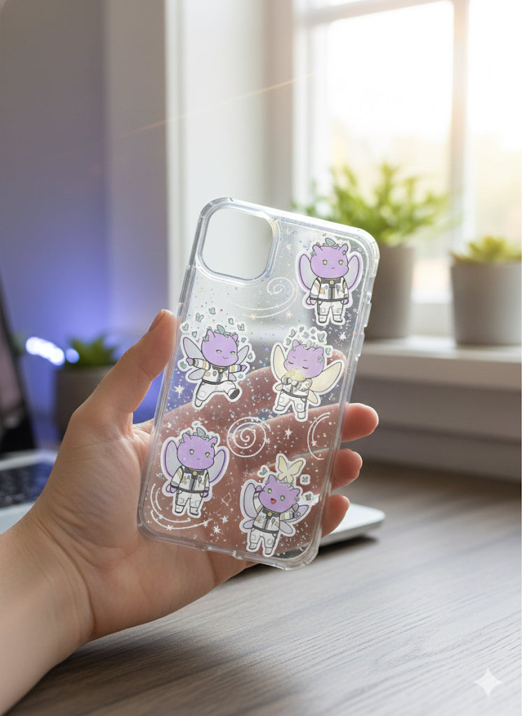 FxFiendz – Purple Fairy W/ Butterfly Sticker Set | Cute Fairy Stickers